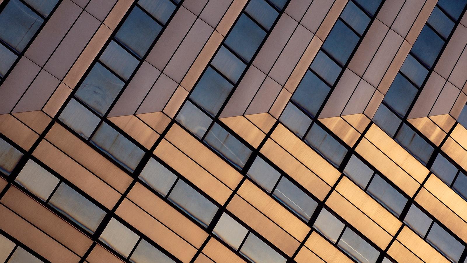 Grey and orange triangles