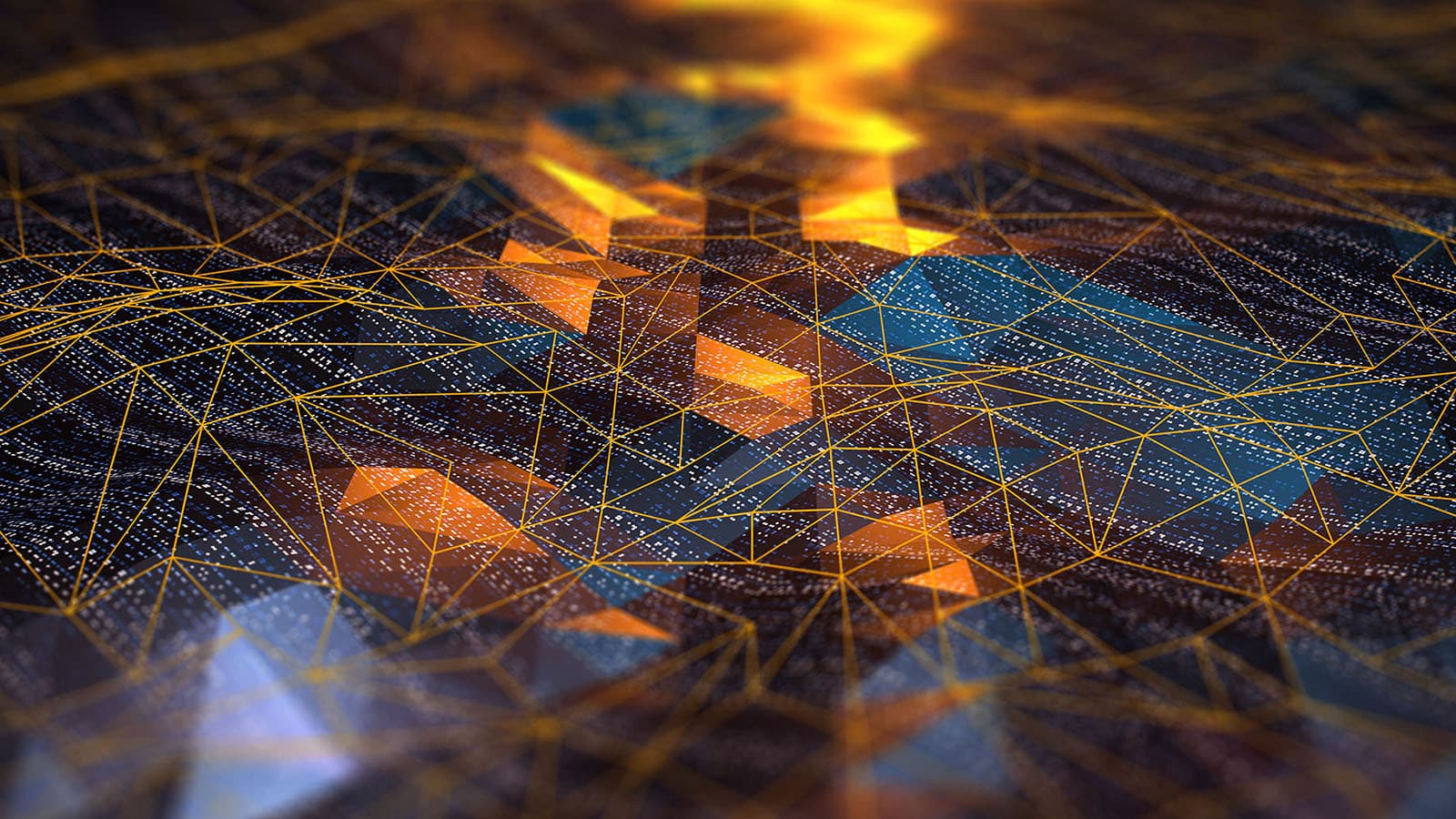 Abstract digital network communication (stock photo).