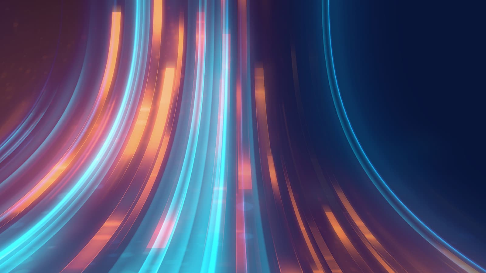 Abstract technology background, bright lights, motion blur.